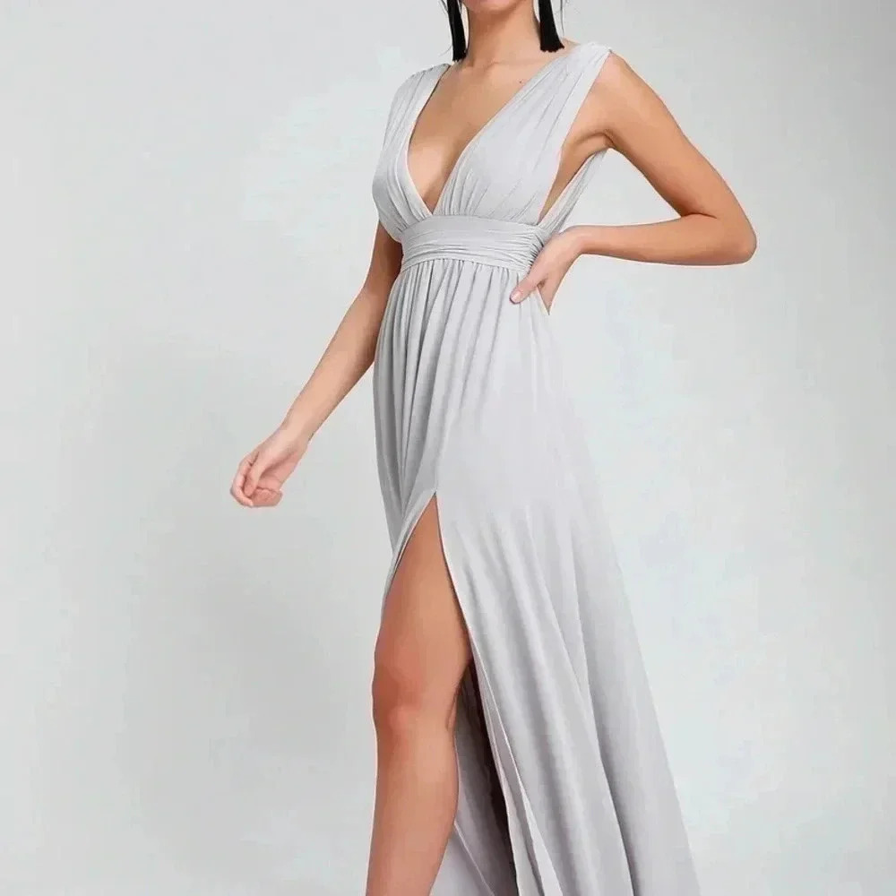 Lulus Formal Dress Deep V Neck
Prom Wedding Bridesmaid Cruise